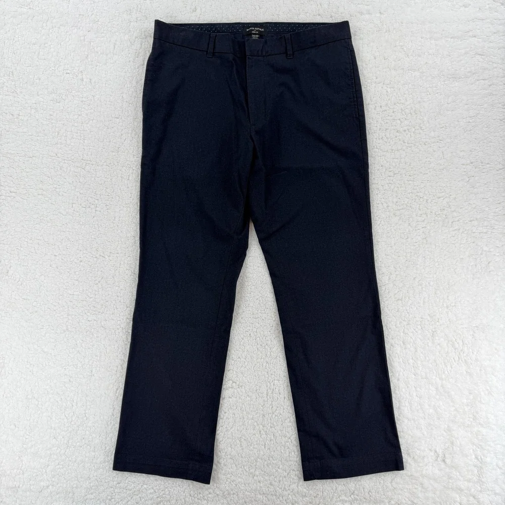 Banana Republic Pants Mens 34x30‎ Navy Aiden Fit Chino Stretch Casual Dress